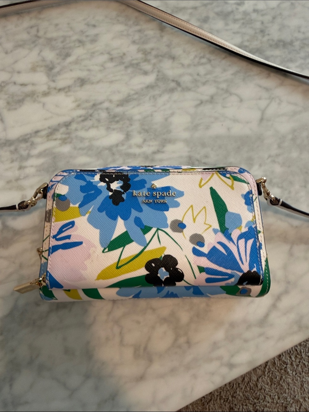 kate spade Blue Floral Crossbody Bag